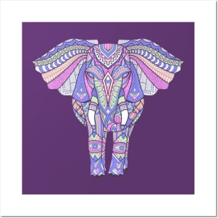 Pretty Tribal Elephant Art Posters and Art